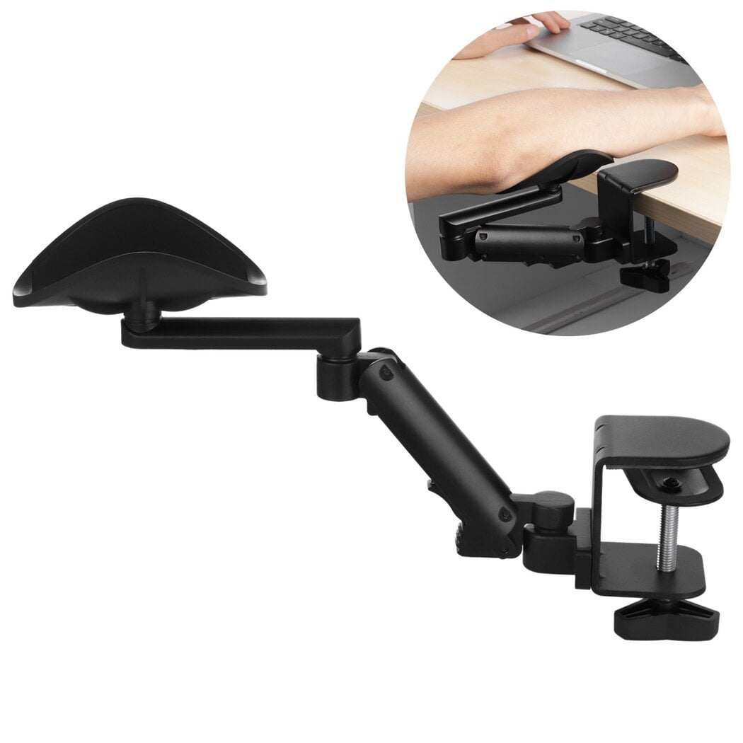 Adjustable Desk Armrest, Ergonomic Elbow Rest Holder, Clampon Arm