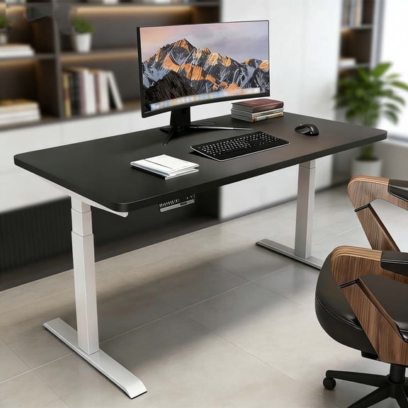 Adjustable Desk - Ergonomic Office Desk with 3 Memory Heights, Smart Height Adjustable Gaming Table Workstation