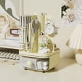 thumbnail image 1 of Adjustable Desk Organizer with Drawers, Large Capacity Pencil Holder and Storage Tray, Modular Office Supplies Organizer for Student Study Table, Desktop Accessory, 1 of 9