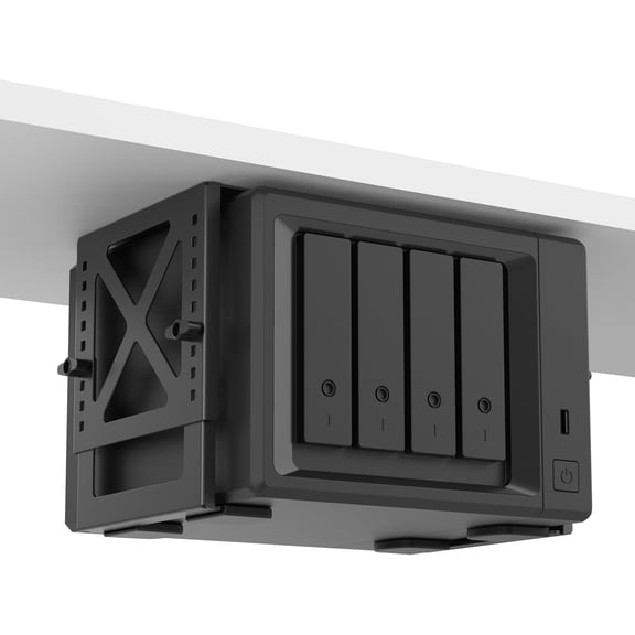 Adjustable Under Desk PC or NAS Mount Bracket HolderCompatible with Desktop NAS(Network Attached Storage),CPU,UPS,Small Form Factor Desktop Tower.Xbox Series x,OptiPlex7000/7010