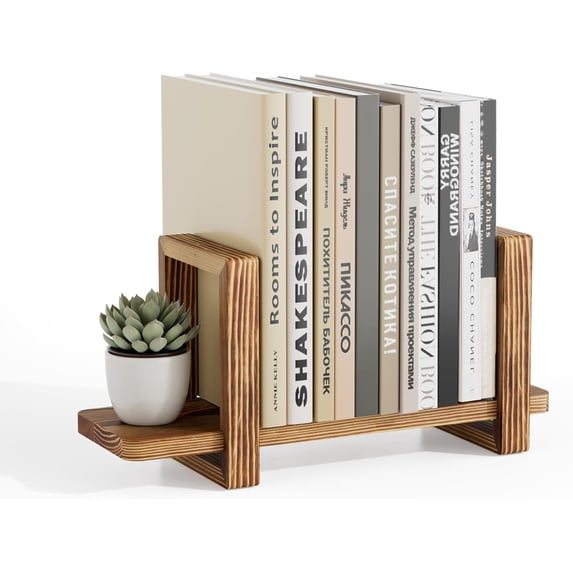 Small Book Shell Adjustable Desktop Bookshelf, Wooden Tabletop Bookshelf, Small Desk ...