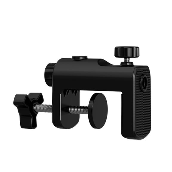 Adjustable Desktop Microphone Stand Base Clamp Boom Arm Holder Heavy Duty Table Mount C Clip Multifunction Metal Desk