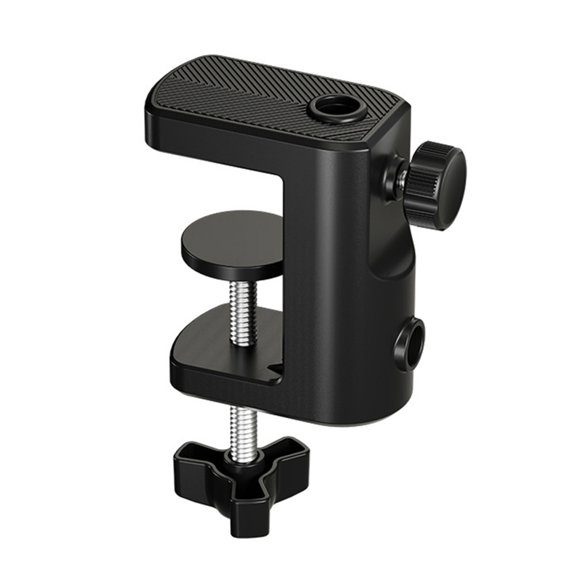 Adjustable Desktop Microphone Stand Base Clamp Boom Arm Holder Heavy Duty Table Mount C Clip Multifunction Metal Desk