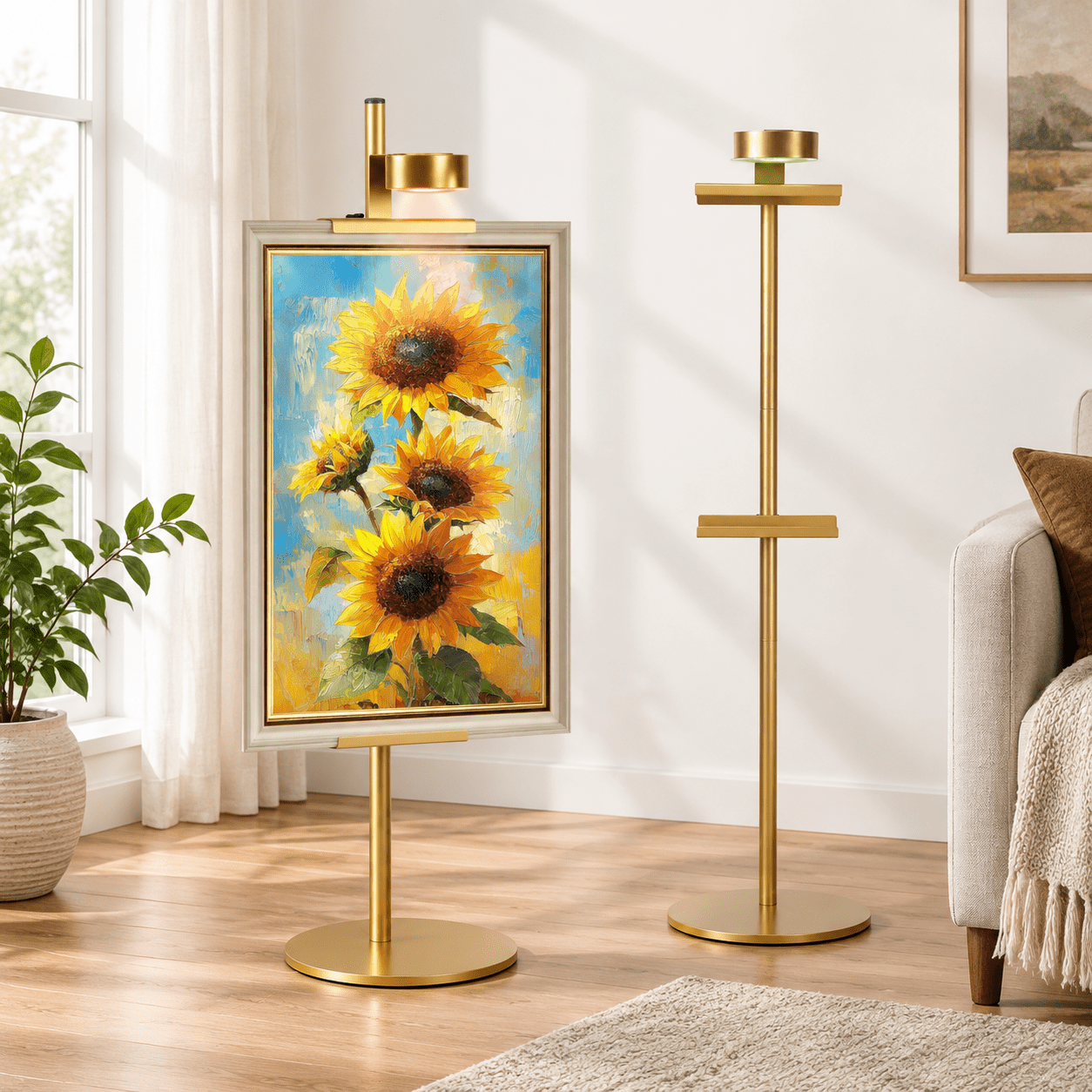 Custom Frame Stand Adjustable Desktop Photo Frame Stand Withic Wallting Light Holds ...