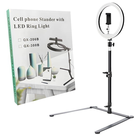 Adjustable Desktop Tripods Stand With 360 Rotations Carbon Steel Base For Phone Camera Lighting