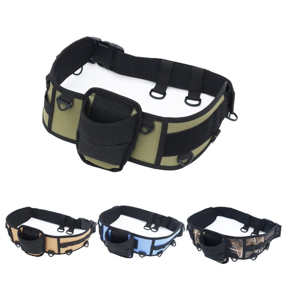 Adjustable Detachable Fishing Rod Belt with Padded Belly Pad – Heavy Duty Waist Support for Saltwater Surf Big Game Sea Fishing