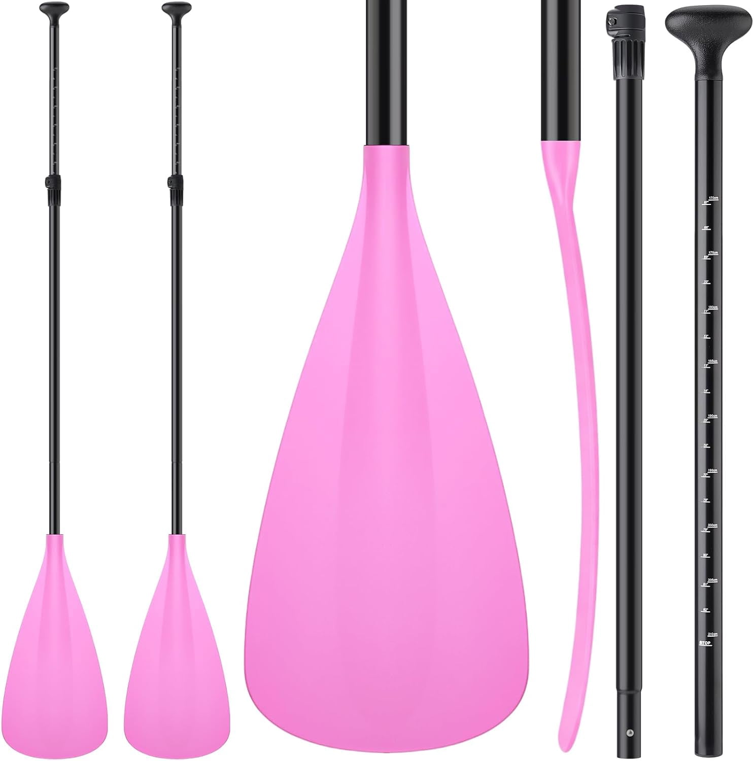 Adjustable Detachable Stand Up Paddle Board Oar Set Aluminum Alloy Shaft Kayak Surfing Fishing