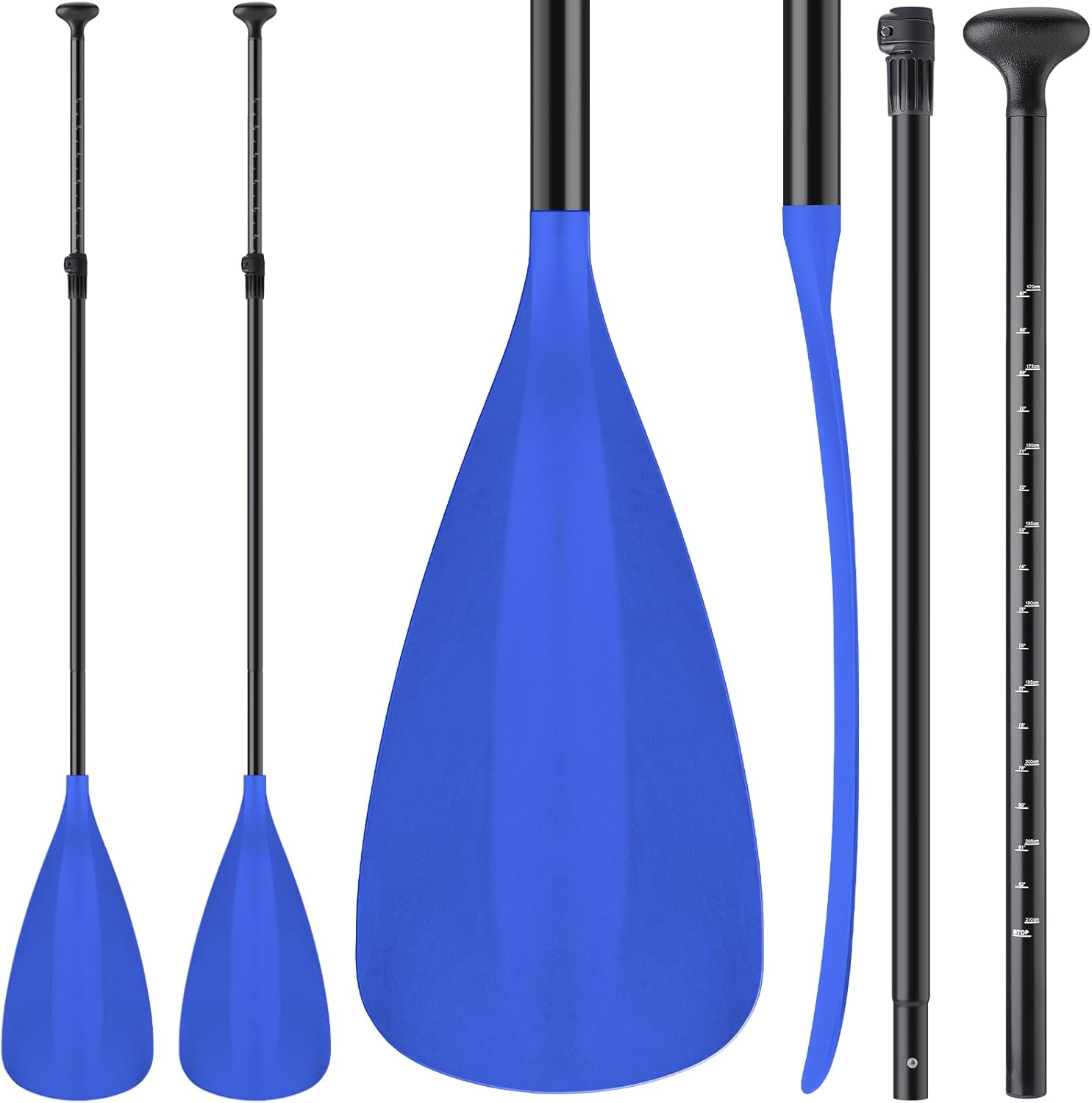 Adjustable Detachable Stand Up Paddle Board Oar Set Aluminum Alloy Shaft Kayak Surfing Fishing