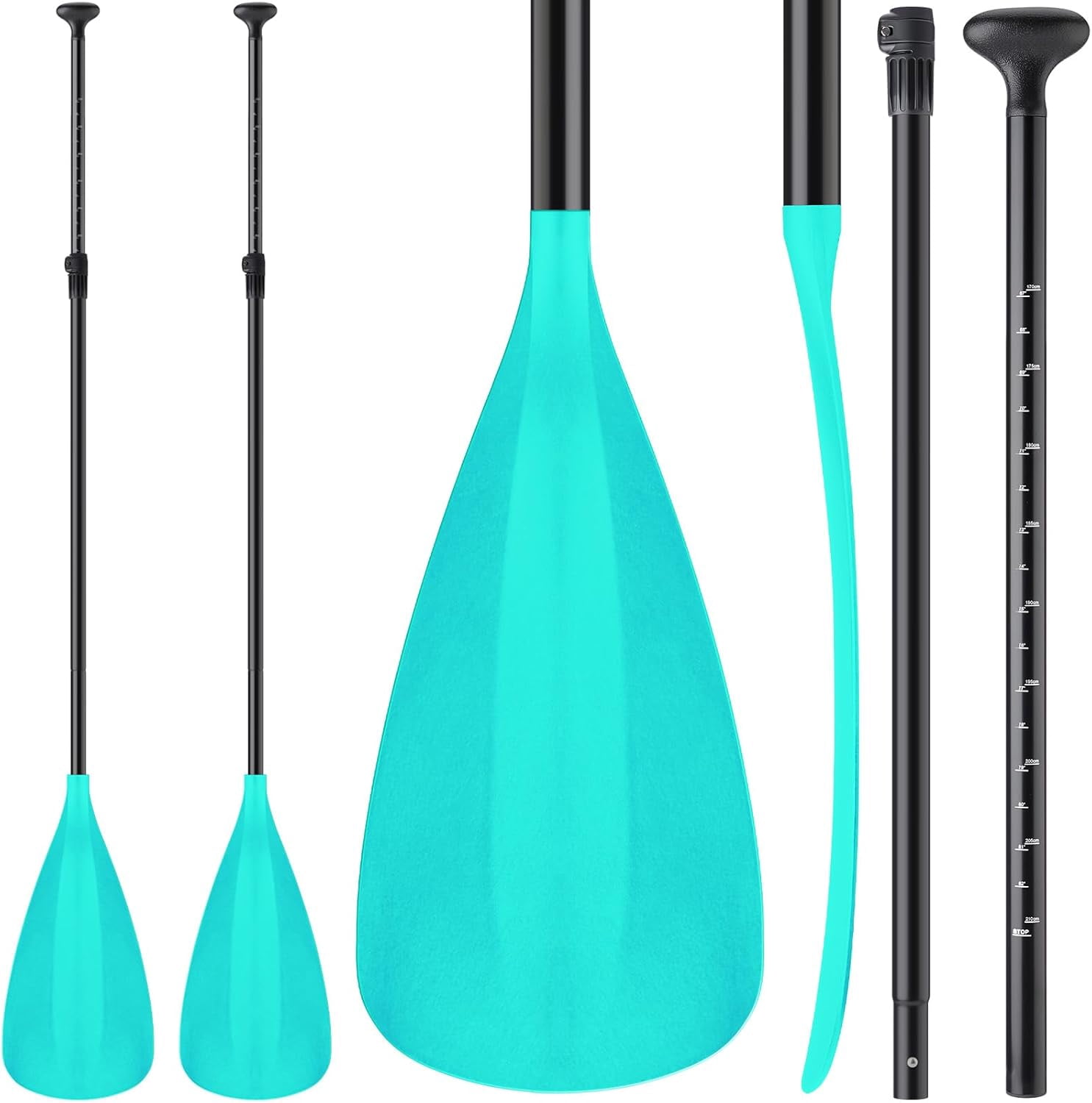 Adjustable Detachable Stand Up Paddle Board Oar Set Aluminum Alloy Shaft Kayak Surfing Fishing