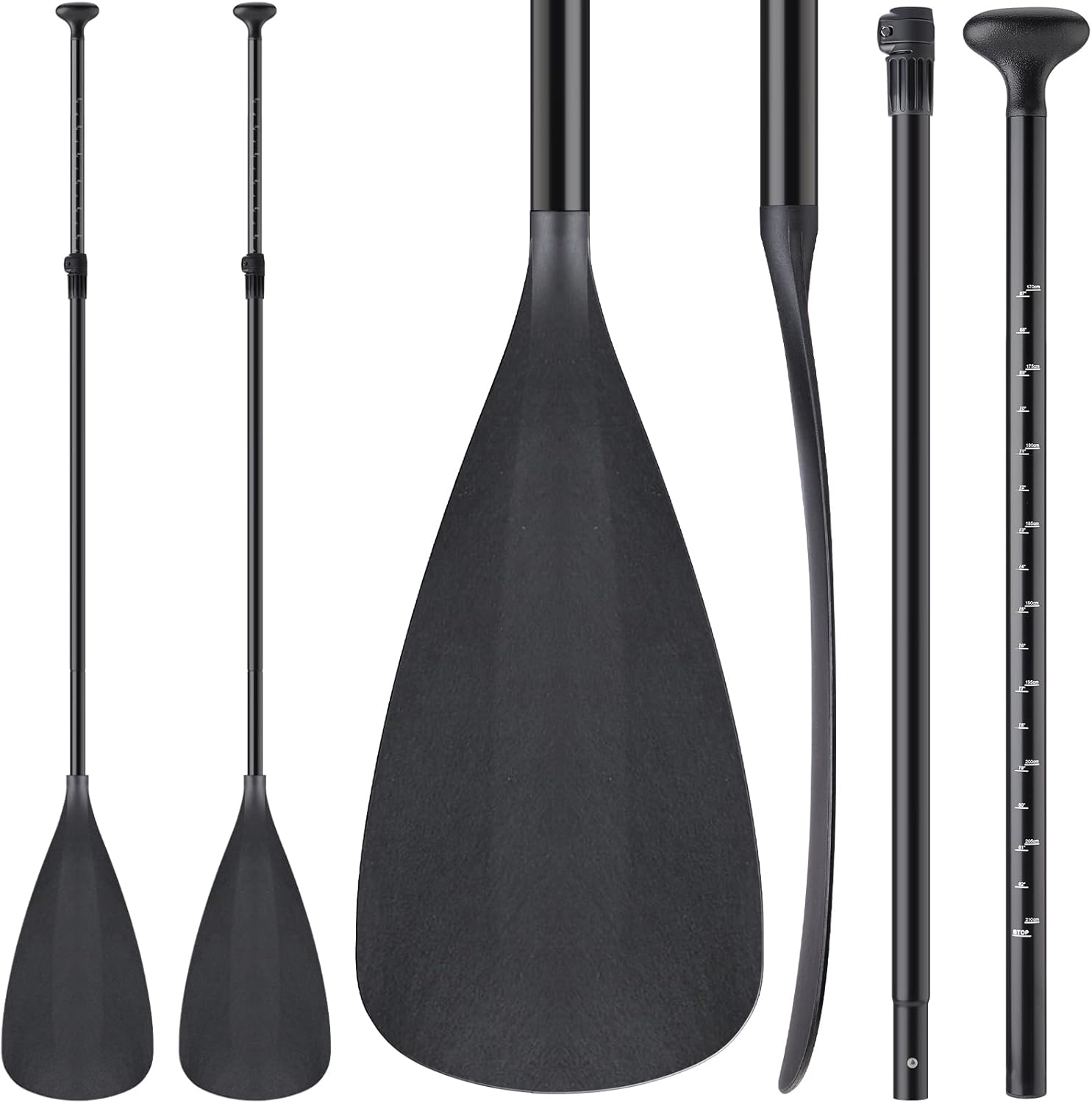 Adjustable Detachable Stand Up Paddle Board Oar Set Aluminum Alloy Shaft Kayak Surfing Fishing