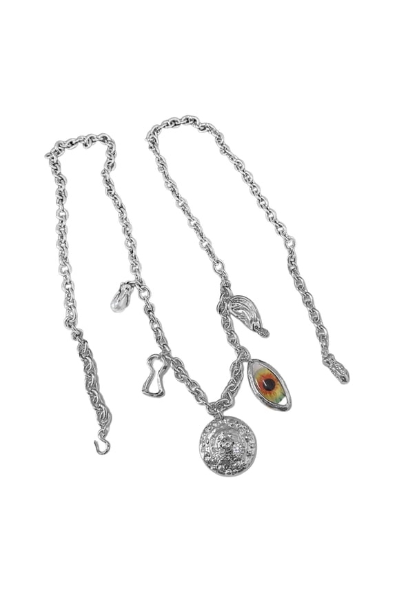 Adjustable Devil Eye Body Chain for Women, Metal Gothic Waist Jewelry Accessory for Evening Activities & Formal Outfits