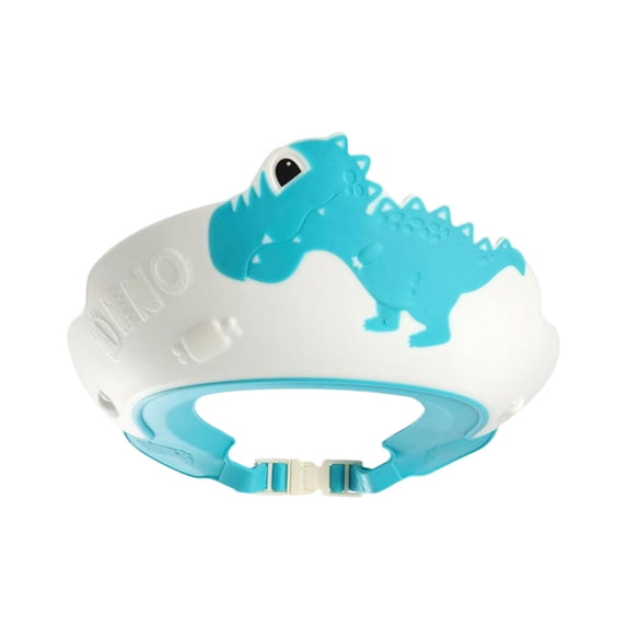 Adjustable Dinosaur Shower Cap for Kids Soft Protective Bathing Cover Shampoo in Eyes and Ears
