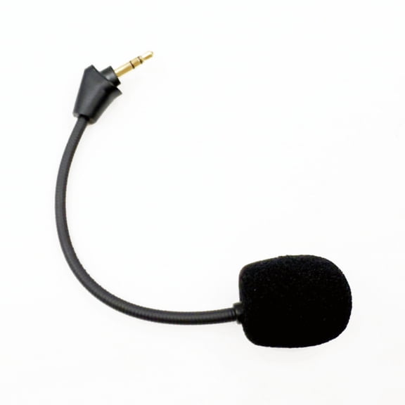 Adjustable Directional Microphone With Foam Windscreen For Cloud Headsets Compatibility Clear Auditory Transmission