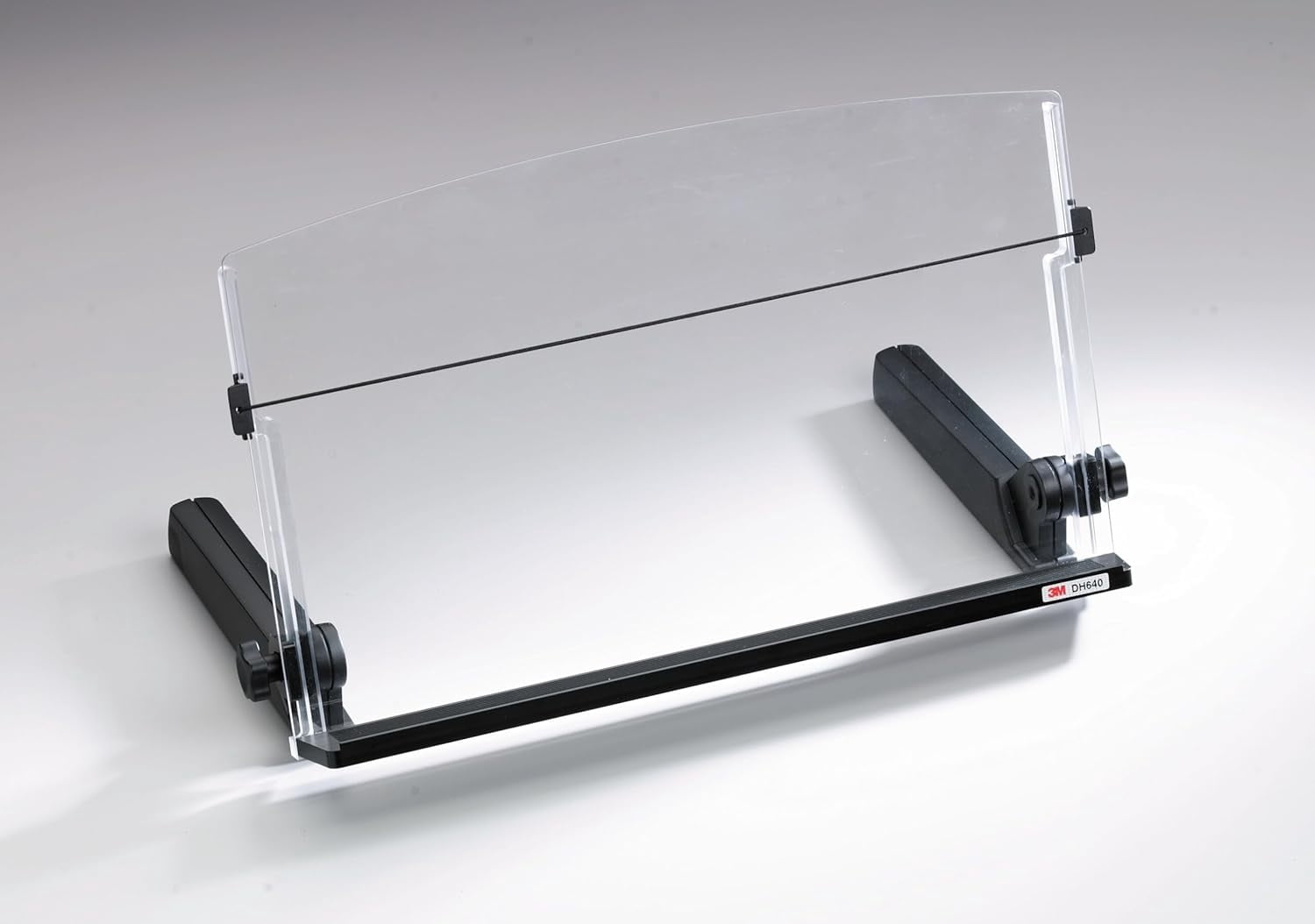 Adjustable Document Copy Holder, In-line with Monitor Minimizing Head ...