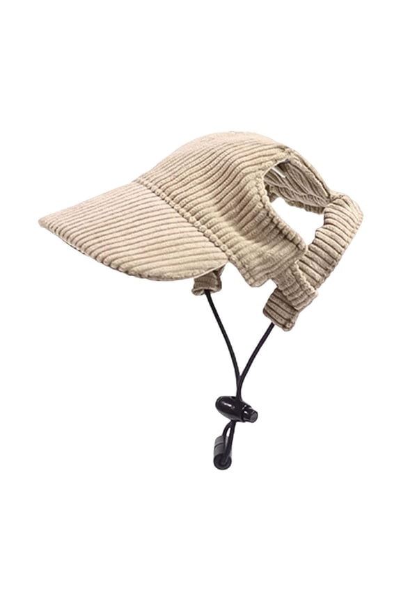 Adjustable Dog Baseball Cap for Summer Beach Visor Hat with Ear Holes for Ideal for Outdoor Activities Comfortable Puppy Sun