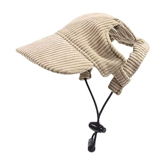 Adjustable Dog Baseball Cap for Summer Beach Visor Hat with Ear Holes for Ideal for Outdoor Activities Comfortable Puppy Sun