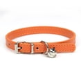 thumbnail image 1 of Adjustable Dog Collar with Bell - Soft PU Leather Puppy Collar for Small, Medium, Large Dogs & Cats, Teacup Yorkie Kitten Collars for Boy Girl Pets, 1 of 6