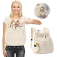 thumbnail image 1 of Adjustable Dog Front Carrier Backpack - Mesh, Zippered Windows, 1 of 6