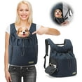 thumbnail image 1 of Adjustable Dog Front Carrier Backpack - Mesh, Zippered Windows, 1 of 12