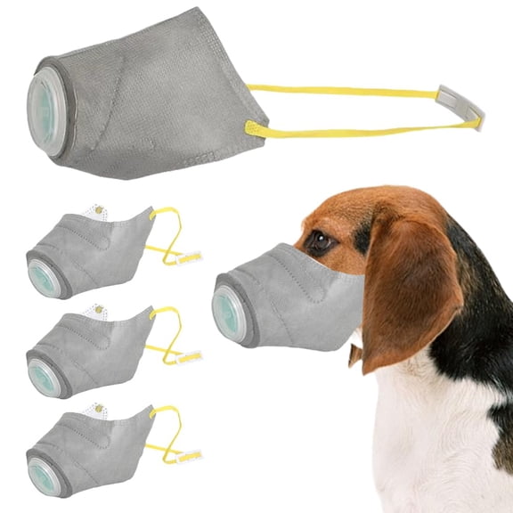Adjustable Dog Gas Mask, 2025 New Anti PM2.5 Breathable Dog Masks, Anti Dust and Fog Dogs Respirator Mask, Reusable Pet Anti-Smoke Face Mask