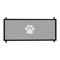 Adjustable Dog Gate for Stairs & Doorways, 30.7" Tall Pet Safety Gate with Breathable Mesh Screen, Indoor Barrier Fits 70.8" Wide Openings for Puppies & Dogs