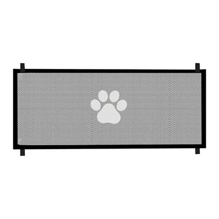 Adjustable Dog Gate for Stairs & Doorways, 30.7" Tall Pet Safety Gate with Breathable Mesh Screen, Indoor Barrier Fits 70.8" Wide Openings for Puppies & Dogs