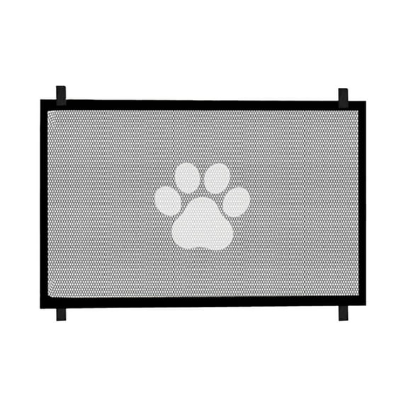 Adjustable Dog Gate for Stairs and Doorways 307 Inch Tall Pet Barrier with Breathable Mesh Screen Fits Wide Openings Indoor
