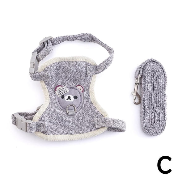 Adjustable Dog Harness Personalized Dog Harness Vest Reflective Breathable Cute Carrier Pet For Medium Small Pet Leash And