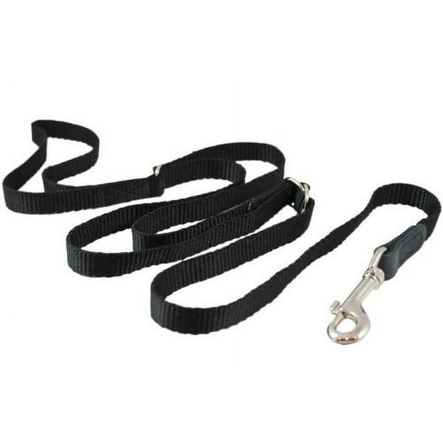 Adjustable Dog Leash 1/2" Wide Nylon 3ft5ft Length with Leather