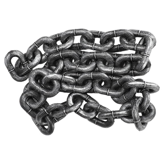 Simulation Iron Chain Looks Like Iron Chain Leash Light in Weight False Iron Chain Comfortable and Secure Dog Leash