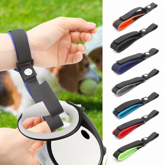 Adjustable Dog Leash Wrist Strap - Nylon Polyester Comfortable Wrist Band For Retractable Dog Leash Hands Free Walking Pet Accessory E