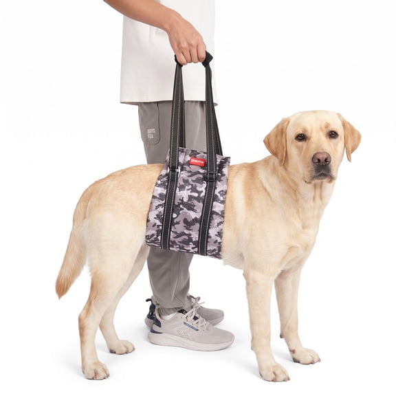 Adjustable Dog Lift Harness, Rear Leg Support Sling for Senior Dogs, Mobility Assistance for Weak Hind Legs, Injury Recovery and ACL Surgery Rehab, Fits Small Medium Large Dogs - Large