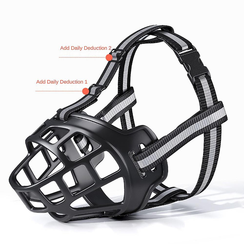 Adjustable Dog Muzzle Basket Muzzle Pet Anti Biting Chewing Cage Muzzle ...