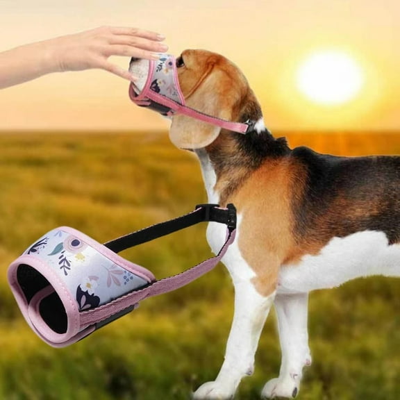 Adjustable Dog Muzzle, Breathable Soft Puppy Dog Muzzles, for Small Medium Large Dogs