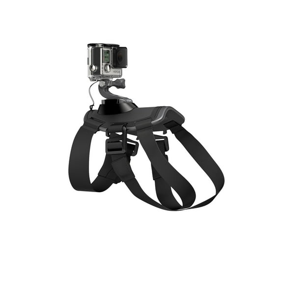 Adjustable Dog Pet Harness Back Mount Strap Includes: 2 J-Hooks for GoPro Hero, Session and Max 360