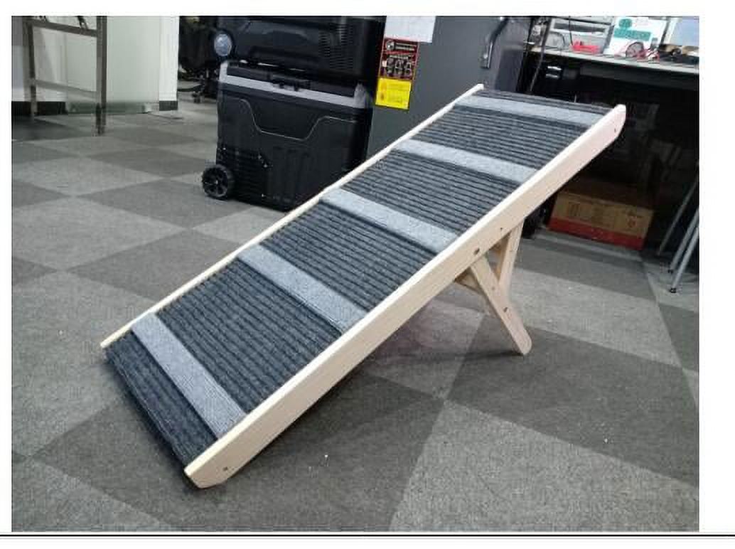 Adjustable Dog Ramp,Wooden Folding Dog Safety Ramp,Portable NonSlip Pet Ramp Suitable for Small