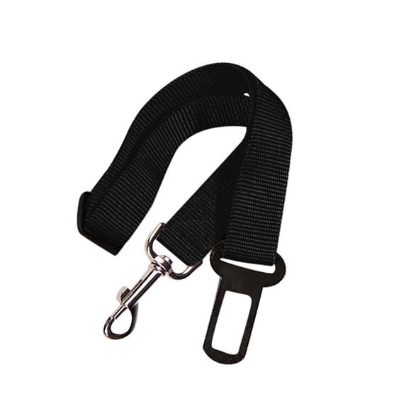 Adjustable Dog Safety Seat Belt, Secure Pet Vehicle Tether for Travel, Universal Car Seatbelt Lead for Dogs, Durable Nylon Restraint for Road Trips, Black