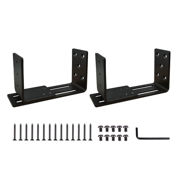 Adjustable Door Barricades Brackets Drop Open Bar Holder for Security Door Reinforcement Steel Bracket for Outswing
