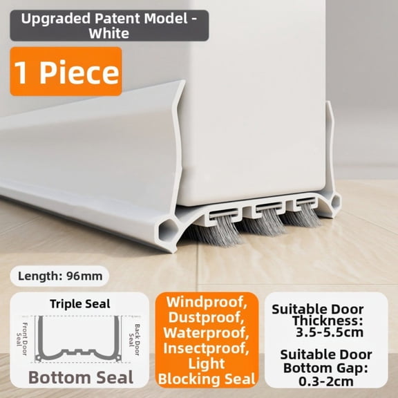 Adjustable Door Bottom Sealing Strip: Dust, & Sound Proof Protection!