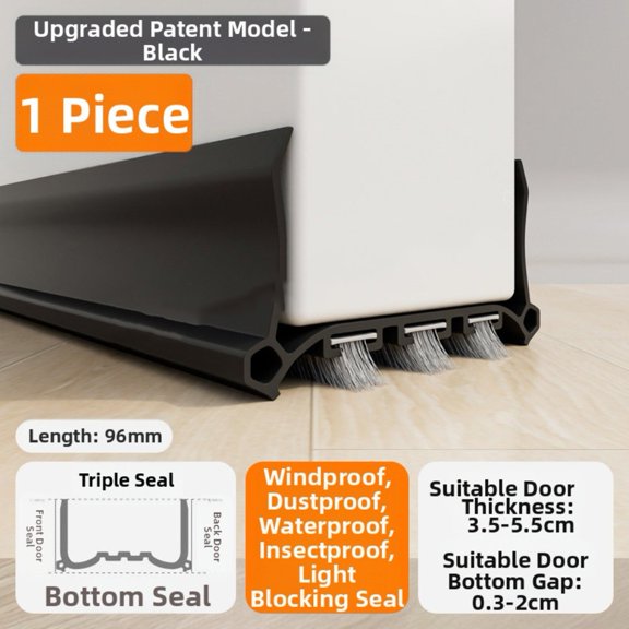 Adjustable Door Bottom Sealing Strip: Dust, & Sound Proof Protection!