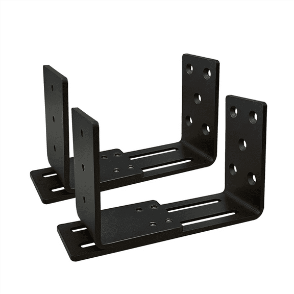Adjustable Door Brackets, Heavy Duty Door Security Bracket, Drop Open Bar Holder for Security