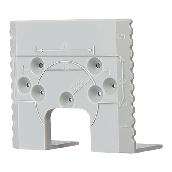 Adjustable Door Hinge Jig, Door Hinge Router Jig, Router Template Installation Tools, Door Hinge Jig, Home Kitchen Bathroom Cabinet Drawer Woodworking Exterior Frame Tool, 1Pc(Grey,2.7x1x2.3")