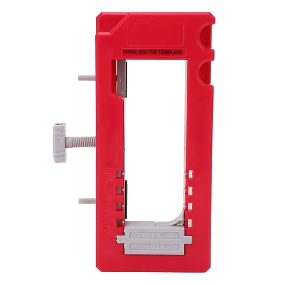 Adjustable Door Hinge Router Jig Mortiser Template Installation Kit for Hinge Length 3 to 5 inches / 7.62 to 12.7 cm and Thickness 1/4 to 5/8 inches / 0.64 to 1.59 cm Door Lock Hole Locator