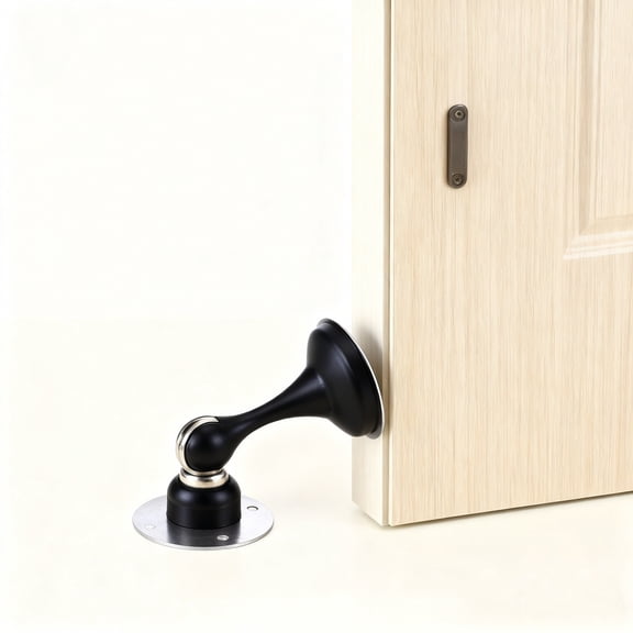 Adjustable Door Jammers Silent Shock Absorbing Door Stop Heavy Duty Wall Mounted Anti-Slam Door Stopper Wall Protector Door Hardware for Bedroom Bathroom Office School