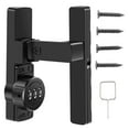thumbnail image 1 of Adjustable Door Latch Combination 90/180 Degree Lock Zinc Alloy Security Latch with 3-digit Code for Gates Barns, 1 of 8