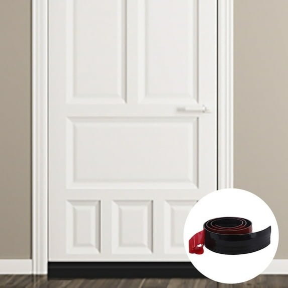 Adjustable Door Stopper Silicone Weather Stripping Seal for Interior and Exterior Doors - Noise Reduction and Air with Easy Installation