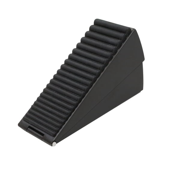 Adjustable Door Stopper with Spring and Rubber Base, Stainless Steel Door Wedge for Kitchen and Bathroom, Non-Slip Design for Secure Placement, Prevents Slamming and Improves Safety