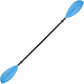 Adjustable Double Blade Kayak Paddle, Lightweight Plastic Canoe Boat Oar for Kayaking Water Sports, Blue