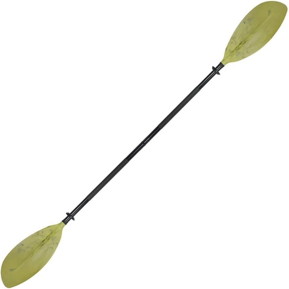 Adjustable Double Blade Kayak Paddle, Lightweight Plastic Canoe Boat Oar for Kayaking Water Sports, Olive