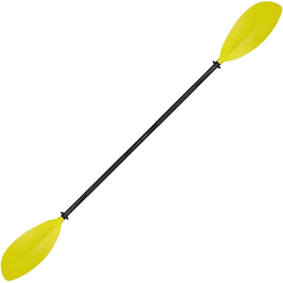 Adjustable Double Blade Kayak Paddle, Lightweight Plastic Canoe Boat Oar for Kayaking Water Sports, Yellow